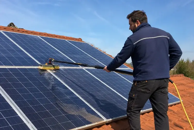 Nettoyage et entretien de panneaux solaires à Savennières